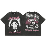 HS T Shirt Creative Cartoon Portrait Printing