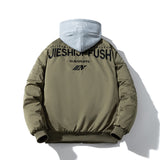 Mens Vintage Jackets Padded Jacket Autumn/Winter Embroidery Flying Suit Cotton Suit