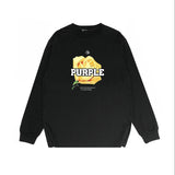 Purple Brand Long Sleeve T-Shirt Fashion Loose Long Sleeve Top