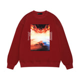 Purple Brand Sweatshirt Loose Crew Neck Sweater