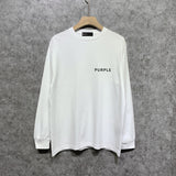 Purple Brand Long Sleeve T-Shirt Fashion Loose Long Sleeve Top