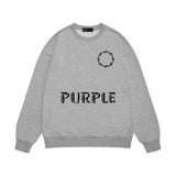 Purple Brand Sweatshirt Loose Crew Neck Sweater
