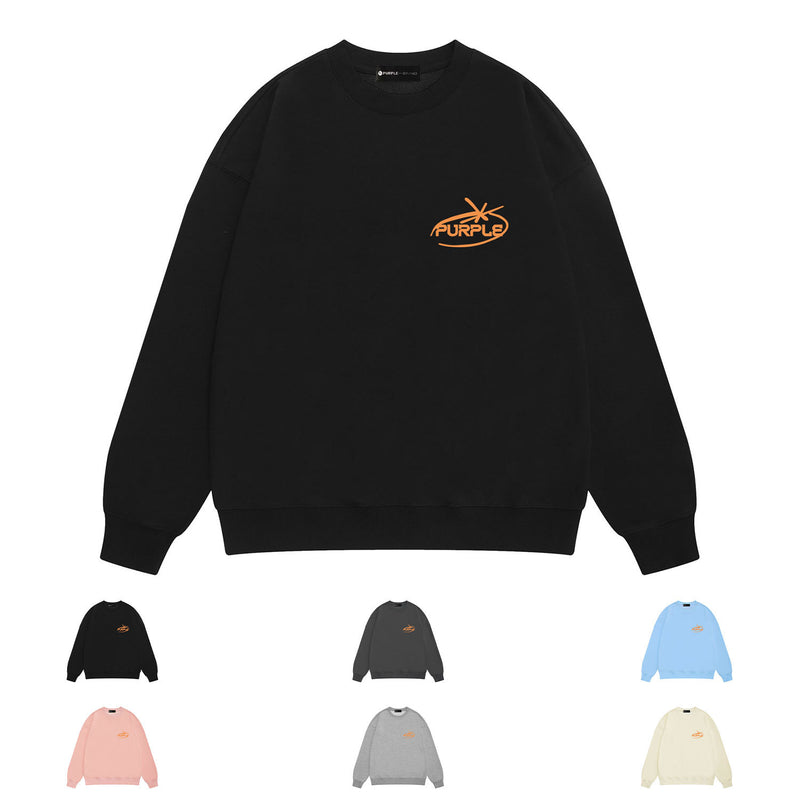 Purple Brand Sweatshirt Loose Crew Neck Sweater
