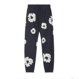 Denim Tears Outfit:Hoodie/Sweatpants (Separate Purchase Options) Loose Hooded Sweatshirt Casual Sweatpants