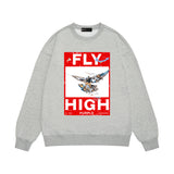 Purple Brand Sweatshirt Loose Crew Neck Sweater