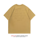 Men's T-Shirts Summer Short-Sleeved T-shirt Men's Loose All-Match Solid Color Casual