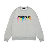 Purple Brand Sweatshirt Loose Crew Neck Sweater