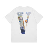 Vlone T Shirt Spring Summer Crew Neck Pullover Short Sleeve