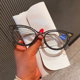 Trendy punk glasses anti-blue light retro cat eyes