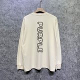 Purple Brand Long Sleeve T-Shirt Fashion Loose Long Sleeve Top