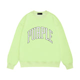 Purple Brand Sweatshirt Loose Crew Neck Sweater