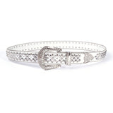 Hip-hop punk rhinestone belt square nail decoration punk style