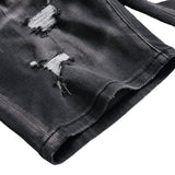 DSQ2 Short Jeans Ripped Patch Slim-fit Stretch Denim Shorts