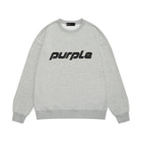 Purple Brand Sweatshirt Loose Crew Neck Sweater