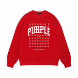 Purple Brand Sweatshirt Loose Crew Neck Sweater