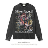 Nba Long Sleeved Shirt Autumn and Winter Long Sleeve T-shirt Old round