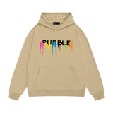 Purple Brand Hoodie Fashion Loose Hooded Sweater