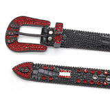 Hip-hop punk rhinestone belt punk style