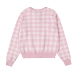 Ralph Lauren Knitted sweaters RL Pony Embroidered Checked Knitted Cardigan Crew Neck