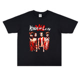 Rock Star T Shirt Kings of Leon Band Printed T-shirt Short Sleeve Loose Cotton Men and Women