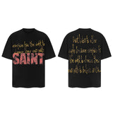 Men Vintage T-Shirts Saint Michael Tee Saint Tears