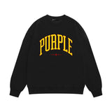Purple Brand Sweatshirt Loose Crew Neck Sweater