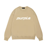 Purple Brand Sweatshirt Loose Crew Neck Sweater