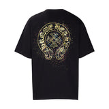 CHH Chrome Heart T Shirts Summer Horseshoe Print Short Sleeve T-Shirt