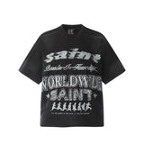 Unisex T-Shirts Saint Michael Fashion Loose Tee