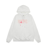 Vlone Hoodie Autumn and Winter Flowers Big V Letter Pullover Hooded
