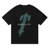 Trapstar T Shirts Trapstar Letter Print Loose Casual Short Sleeve T-Shirt