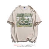 Men T-Shirts Short-Sleeved T-shirt Men Summer Pure Cotton Loose Leisure All-Matching