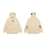 Gallery Dept Hoodie Splash Ink Letter Embroidered Hooded Sweater