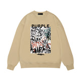 Purple Brand Sweatshirt Loose Crew Neck Sweater