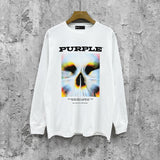 Purple Brand Long Sleeve T-Shirt Fashion Loose Long Sleeve Top