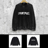 Purple Brand Distressed Sweatshirt Retro Vintage Crew Neck Sweater