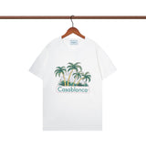Casablanca T Shirts Painted Rabbit Print Cotton Tee