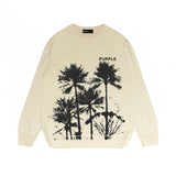 Purple Brand Long Sleeve T-Shirt Fashion Loose Long Sleeve Top