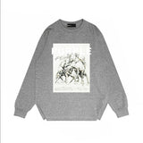 Purple Brand Long Sleeve T-Shirt Fashion Loose Long Sleeve Top