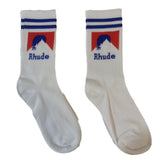 Rhude Socks Men's and Women's Casual Black and White Simplicity