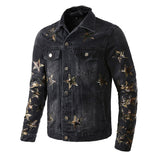 Amiri Jacket Trendamiri Ripped Slim Fit Denim Coat Jacket Men