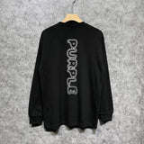 Purple Brand Long Sleeve T-Shirt Fashion Loose Long Sleeve Top