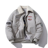 Mens Vintage Jackets Harajuku ins Loose Padded Jacket Padded Jacket