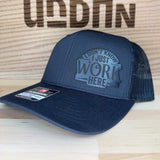 Trendy flat brimmed hat adjustable sunshade
