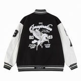 Amiri Jacket Spring and Autumn AMI Pattern Baseball Jacket Jacket Men's and Women's