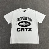 Corteiz T Shirt Short Sleeve Letter Flower