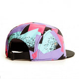 Trendy flat brimmed hat colorful adjustable sun hat