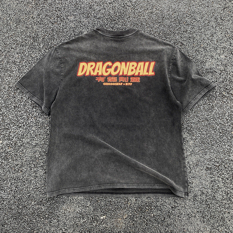 Mens Vintage T-Shirts SAINT MICHAEL CHO Dragon Ball Goku Vintage Short Sleeve Vintage
