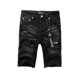 Purple Brand Denim Shorts High Street Black