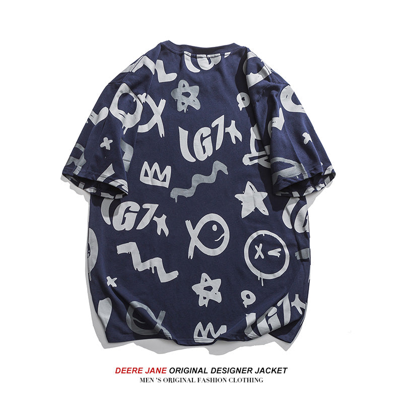Men's T-Shirts Summer Short-Sleeved T-shirt Men's Loose